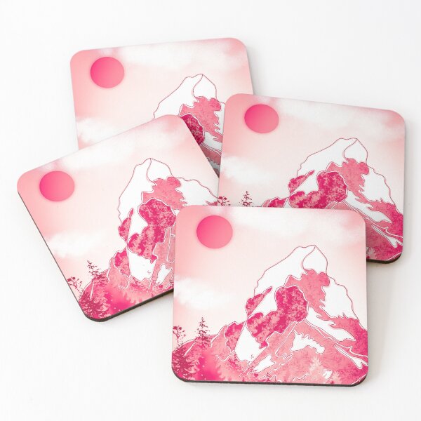 Item preview, Pink mountains designed and sold by Catherine  Milchard.