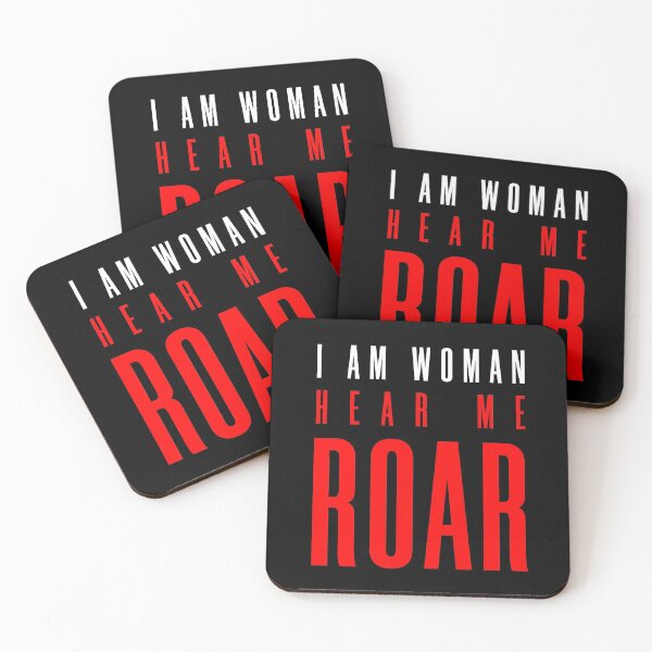 Item preview, I am Woman. HEAR ME ROAR (Girl power quote) designed and sold by frikybomb.
