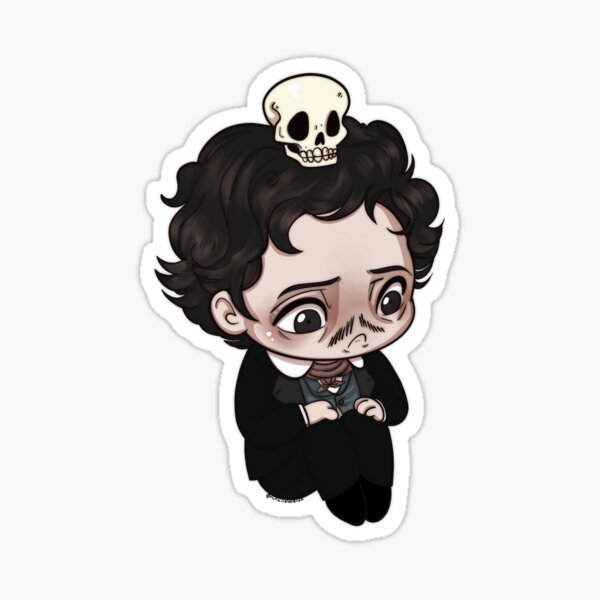 Edgar Allan Poe Pegatina