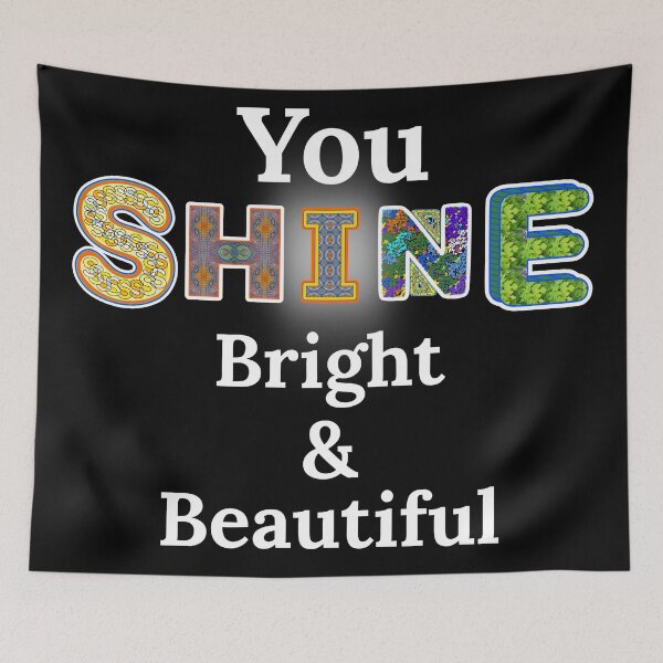Item preview, You Shine Bright And Beautiful designed and sold by artfulnotebook.