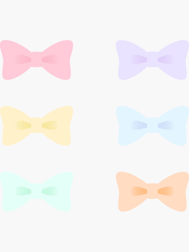 Sweet Pastel Ribbons Sticker Pack by lucidly
