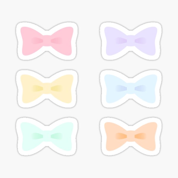 Sweet Pastel Ribbons Sticker Pack Sticker