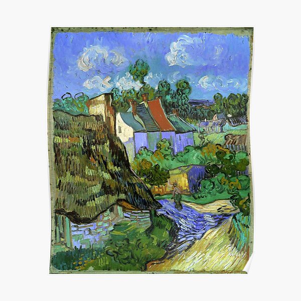 Van Gogh - Houses at Auvers, 1890 Poster