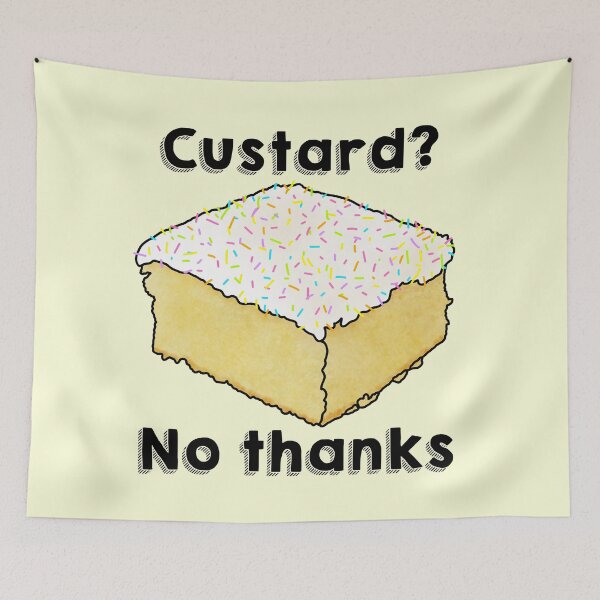 Item preview, School Cake | Custard No Thanks | School Dinners | Funny Education  designed and sold by theBlueKazoo.
