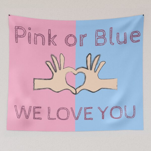 Item preview, Pink Or Blue, We Love You designed and sold by Windmill Wildflowers.