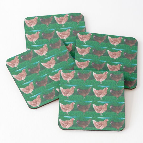 Item preview, Chicken Friends! Hand-Painted Portrait designed and sold by ArtAFT.