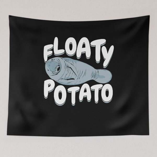 Artikelvorschau, Floaty Potato Manatee Tierliebhaber Geschenk entworfen und verkauft von Marcid95.