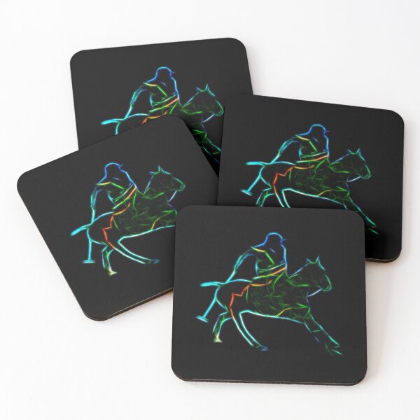 Item preview, Polo rider as a fractal silhouette designed and sold by Nicole Bleck.