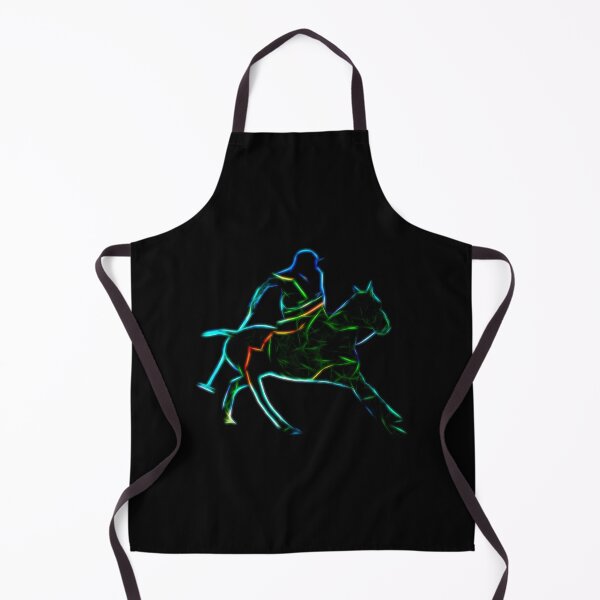 Item preview, Polo rider as a fractal silhouette designed and sold by Nicole Bleck.