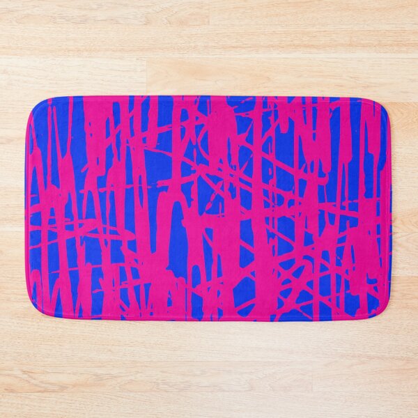 Item preview, Scribble Pattern Design Cobalt Blue Hot Pink designed and sold by Cultradesign.