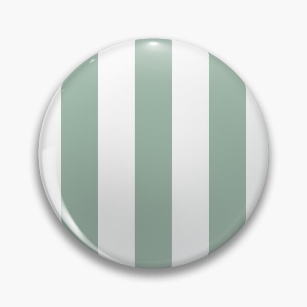 Item preview, Medium MUTED GREEN and WHITE Vertical STRIPES designed and sold by RachelMacht.