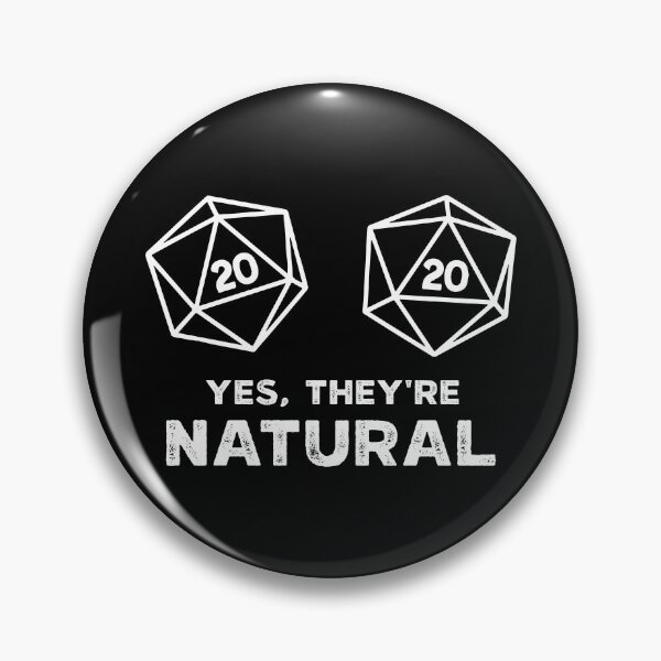 Item preview, D20 Yes They're Natural Fitted designed and sold by reedbull.