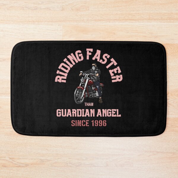 Item preview, Riding Faster Than Guardian Angel Since 1996 - Biker designed and sold by Promedia.