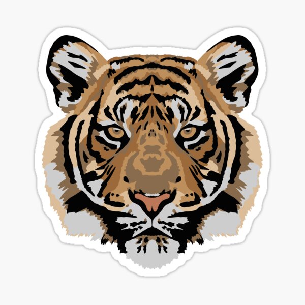 Face Stickers - Tiger - BODY ART STICKERSFACIAL DECALS