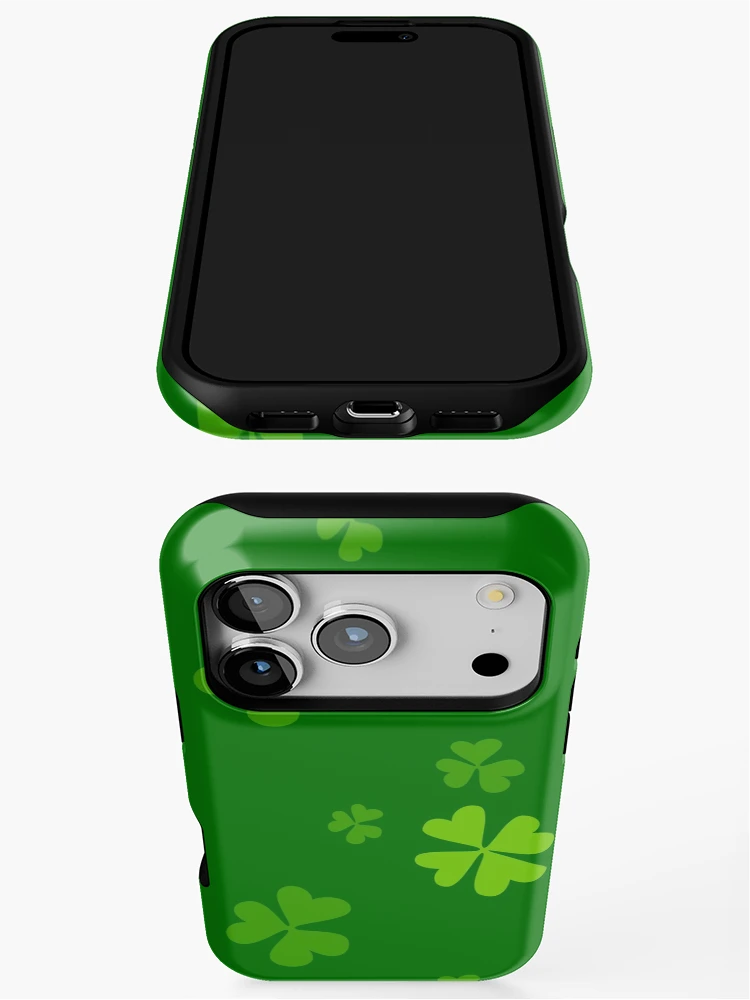 Thumbnail 3 of 4, iPhone Case, Shamrocks designed and sold by PatternDivision.