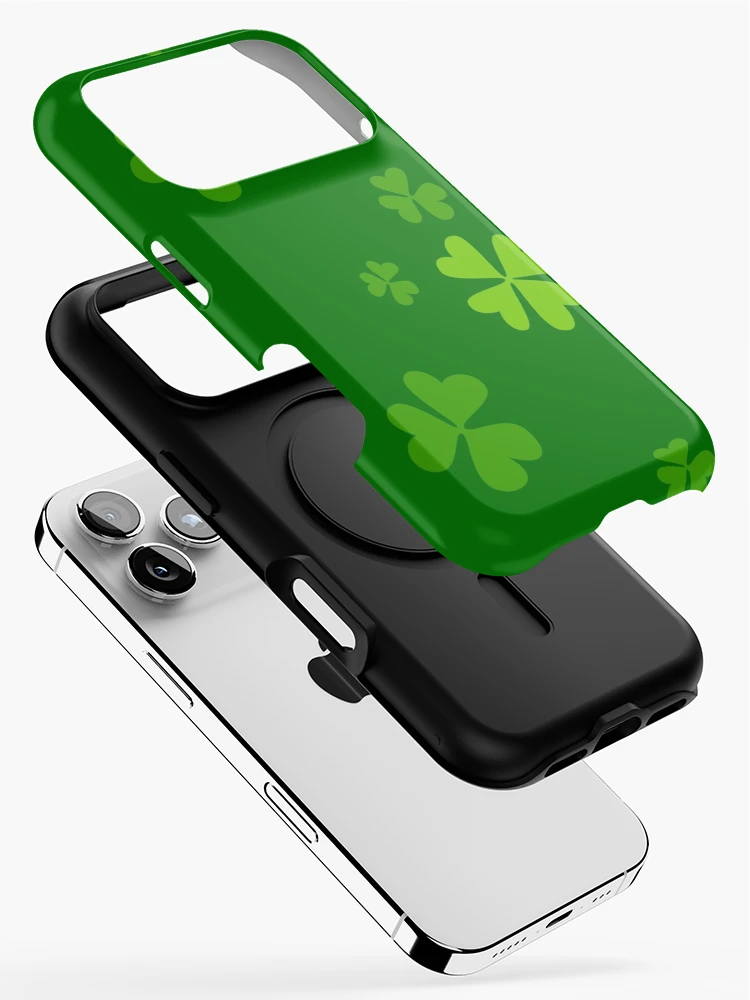 Thumbnail 2 of 4, iPhone Case, Shamrocks designed and sold by PatternDivision.