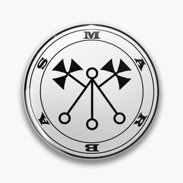 Item preview, President Marbas demon black Sigil occult Magick Seal designed and sold by InfernalDesignZ.