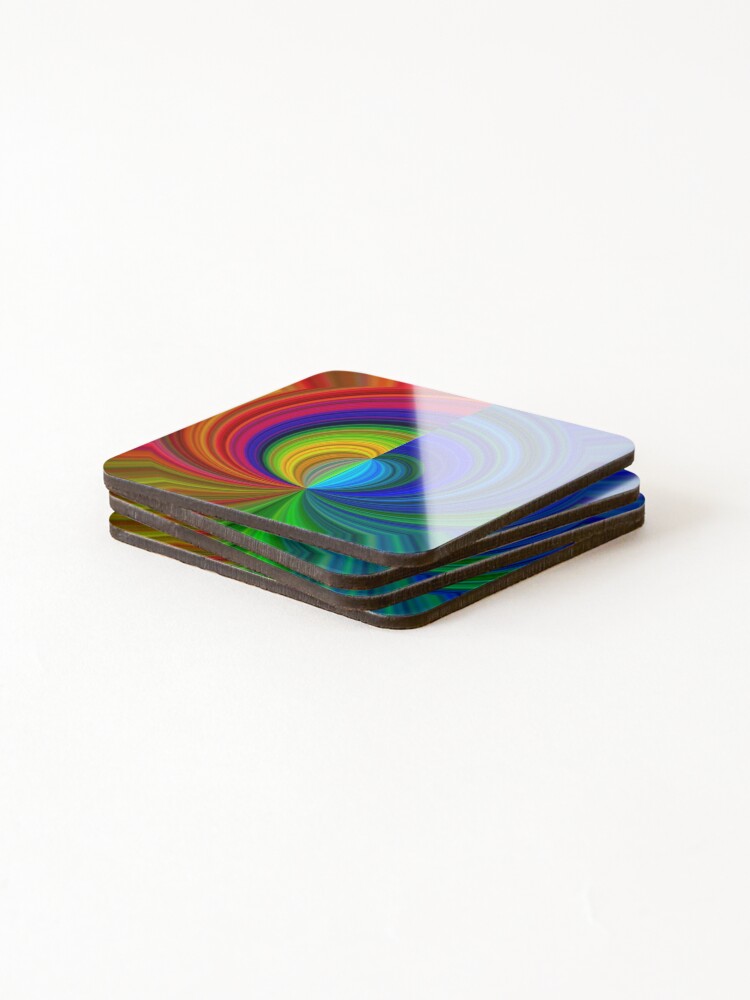 Thumbnail 4 of 5, Coasters (Set of 4), Rainbow Array 76 designed and sold by rainbowarray.