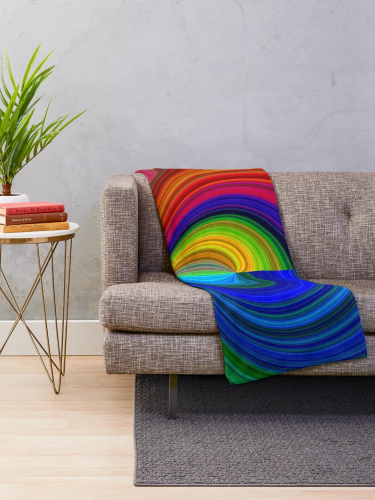 Thumbnail 2 of 6, Throw Blanket, Rainbow Array 76 designed and sold by rainbowarray.