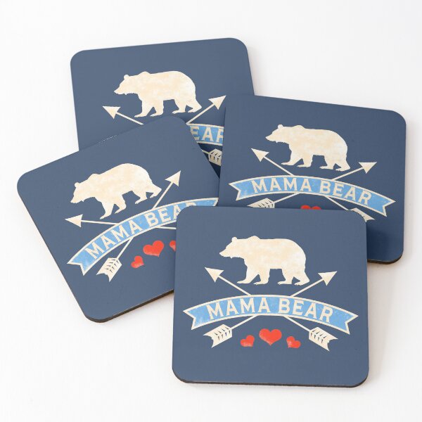 Item preview, Loving Mama Bear with Hearts and Arrows designed and sold by AntiqueImages.