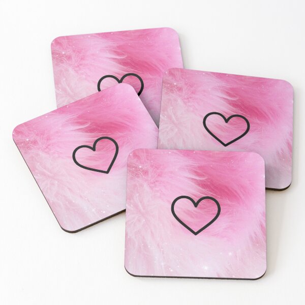 Item preview, Pink Fur & Black Heart designed and sold by ReesDesigns.