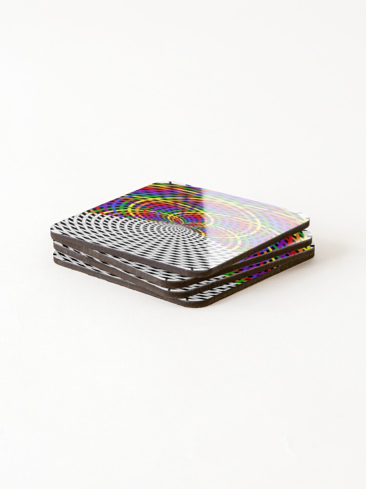 Thumbnail 4 of 5, Coasters (Set of 4), Rainbow Array 77 designed and sold by rainbowarray.
