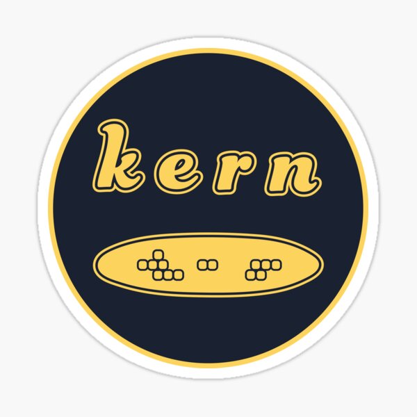 Graphic Designer Humor Kern on the Cob Sticker