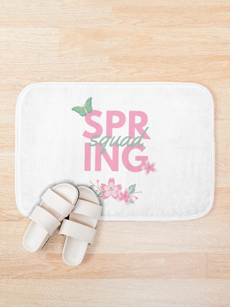 Thumbnail 1 of 6, Bath Mat, Spring squad designed and sold by OtterFactory.