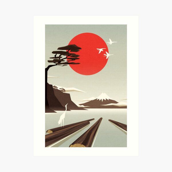 3 vacant logs Art Print