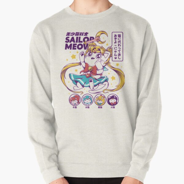 Sailor Meow kitten Pullover Sweatshirt