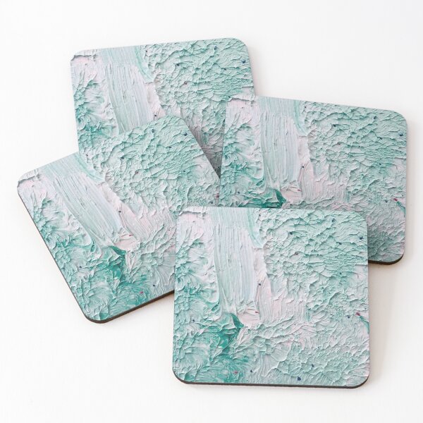 Item preview, Light Turquoise Artwork 09 - From an original painting (Oil on Canvas) designed and sold by vortexatelier.