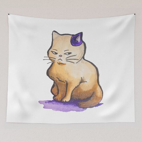 Item preview, Studio muta cat returns vs tiger and watches you in disgust designed and sold by friendly-fox.