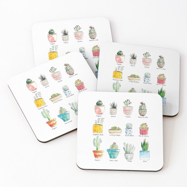 Item preview, A Dozen Cute Succulents designed and sold by TangledSquid.