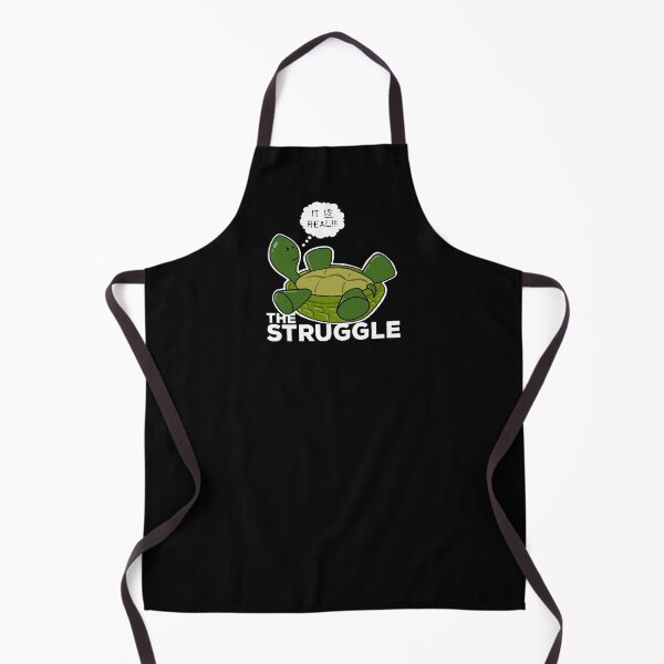 Item preview, Cute Depressed Cartoon Obese Turtle On Back Talking About The Struggle designed and sold by YomeHayin.