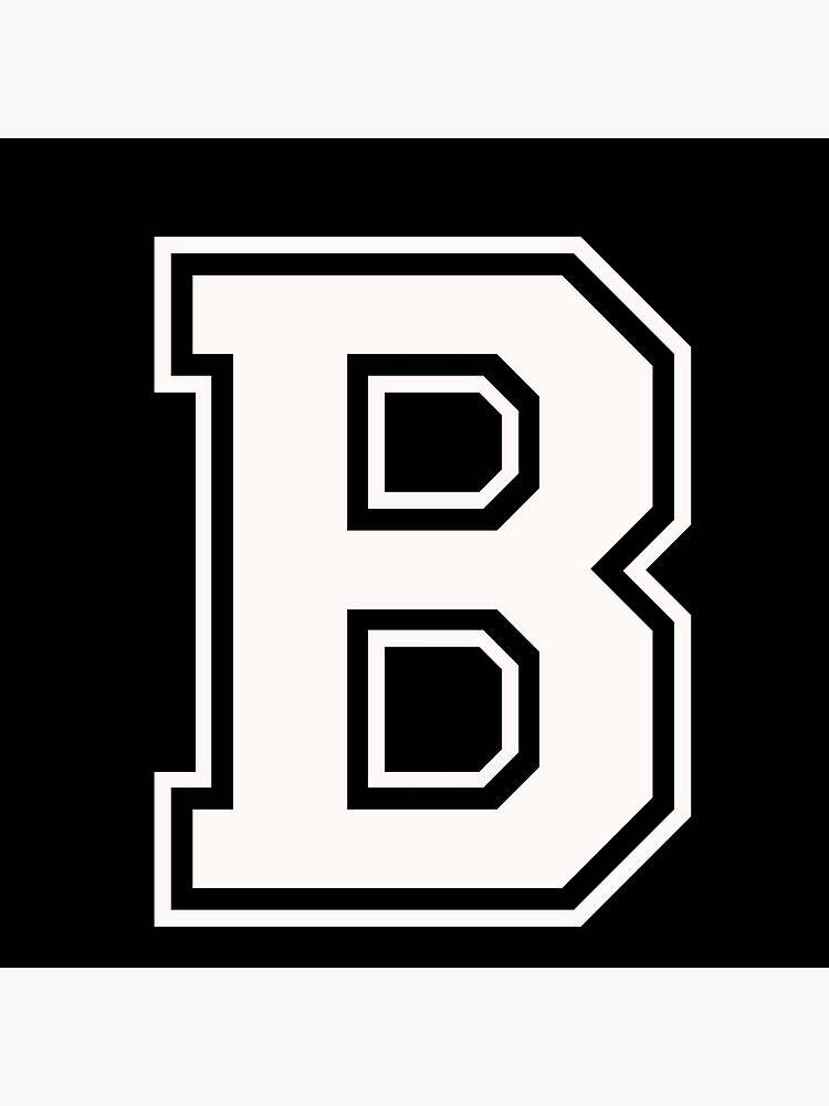 Letter - B (white)