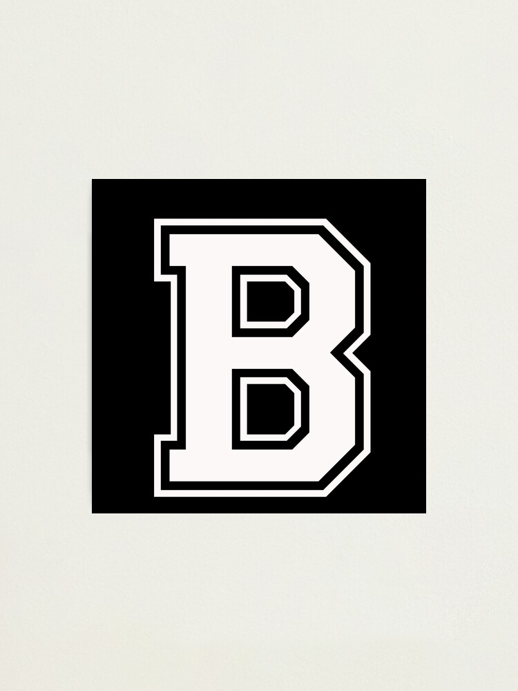 Letter - B (black) Sticker for Sale by Alphaletters