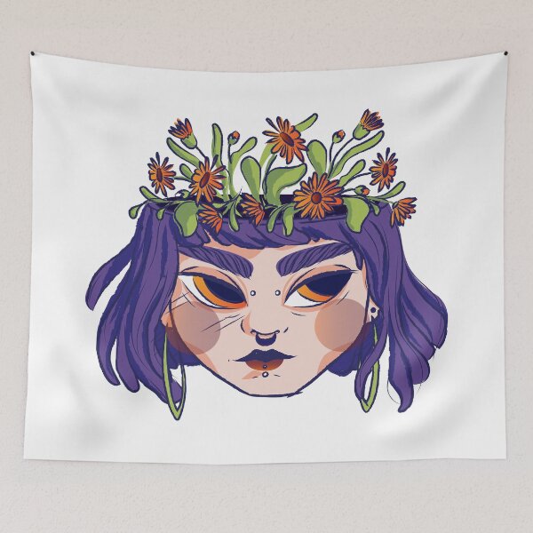 Item preview, flowers in my head designed and sold by JulyArtStore.