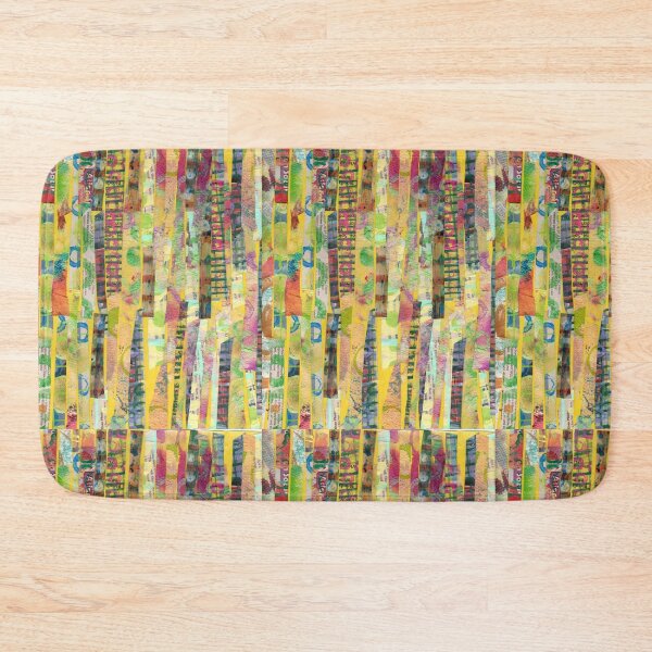 Item preview, Yellow stripes painted collage designed and sold by nighthawkstudio.