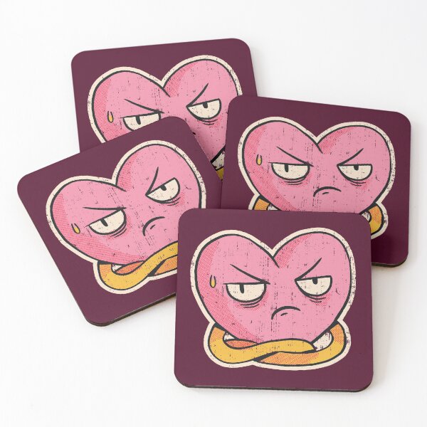 Item preview, Retro Disgusted, Annoyed Heart designed and sold by SLAG-Creative.
