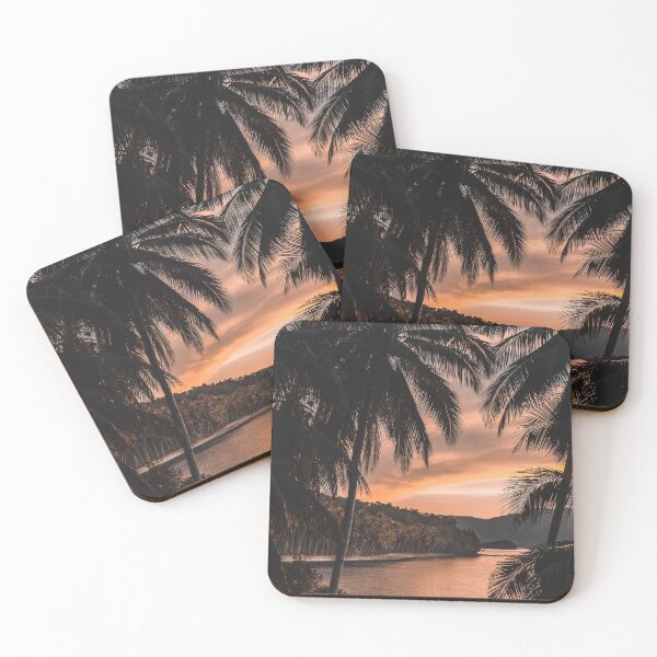 Item preview, Tropical Ocean Palm Tree Sunset designed and sold by newburyboutique.