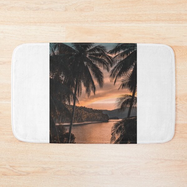 Item preview, Tropical Ocean Palm Tree Sunset designed and sold by newburyboutique.