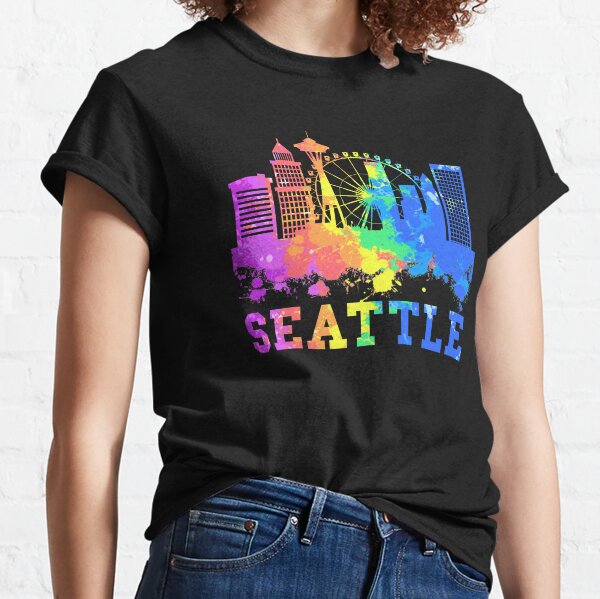 Seattle Seahawks 12th Man Art T-Shirt by Olga Shvartsur - Fine Art America