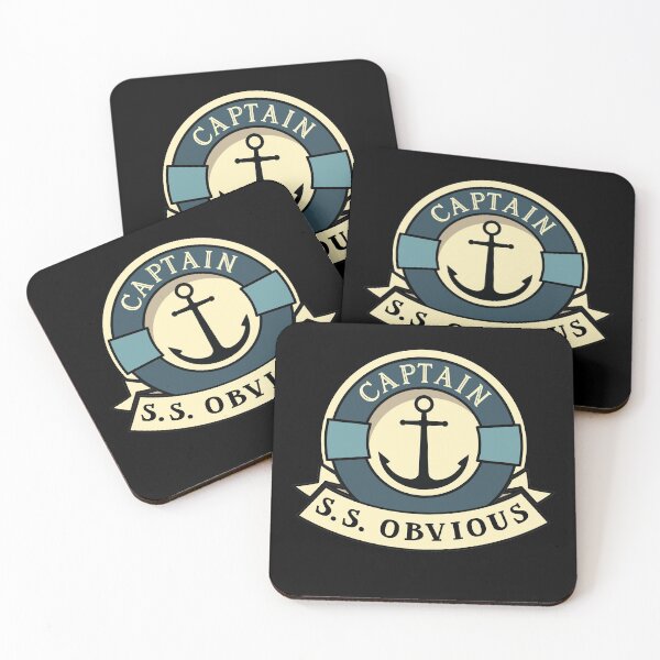 Item preview, Captain Obvious Sarcastic Boating Design designed and sold by Huhnerdieb Apparel.