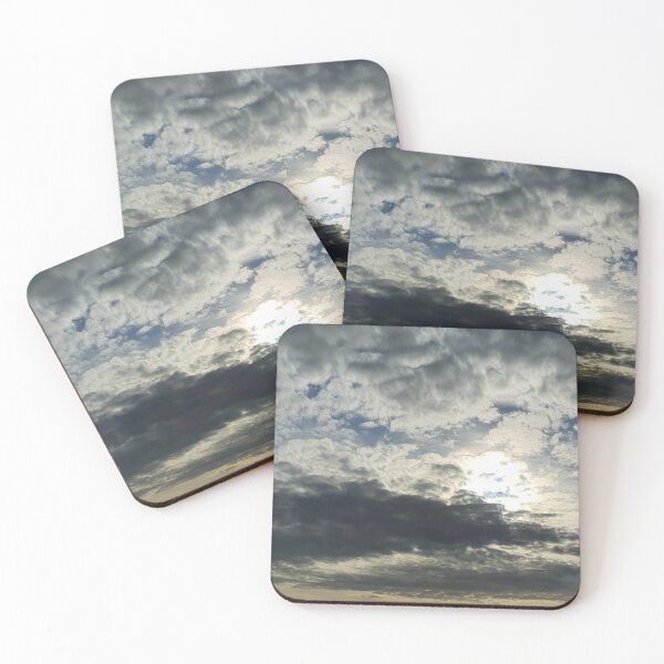 Item preview, Winter Sky Photograph Cloud Formation and Sun designed and sold by s10-Photography.