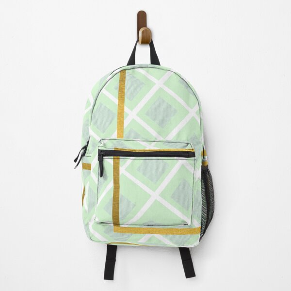 Item preview, Gold accent light green chequer/ checker pattern designed and sold by g v.
