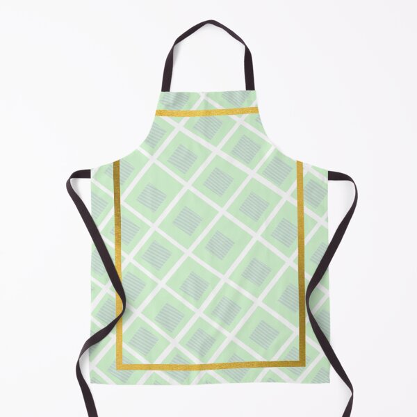 Item preview, Gold accent light green chequer/ checker pattern designed and sold by g v.