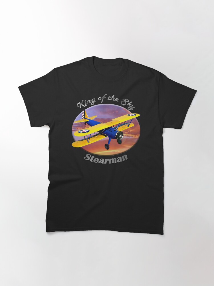 Alternate view of Stearman Biplane King Of The Sky Classic T-Shirt