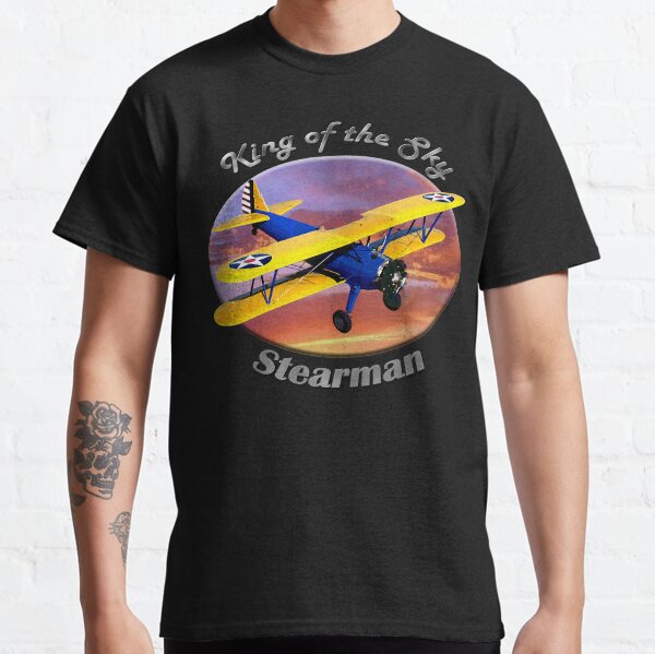 Stearman Biplane King Of The Sky Classic T-Shirt