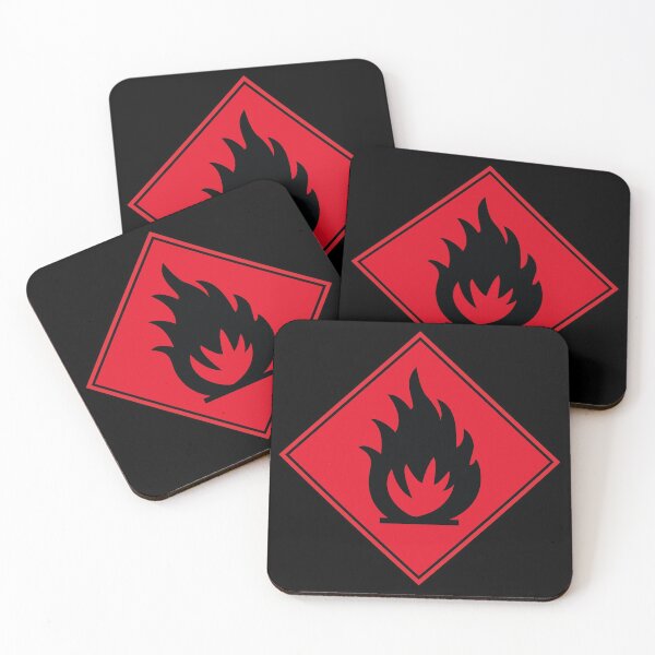 Item preview, Flammable warning sign (no text) designed and sold by MintGubbins.