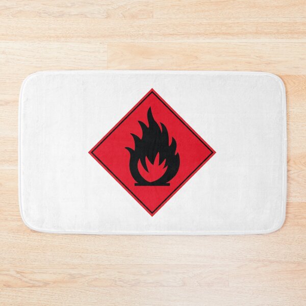 Item preview, Flammable warning sign (no text) designed and sold by MintGubbins.
